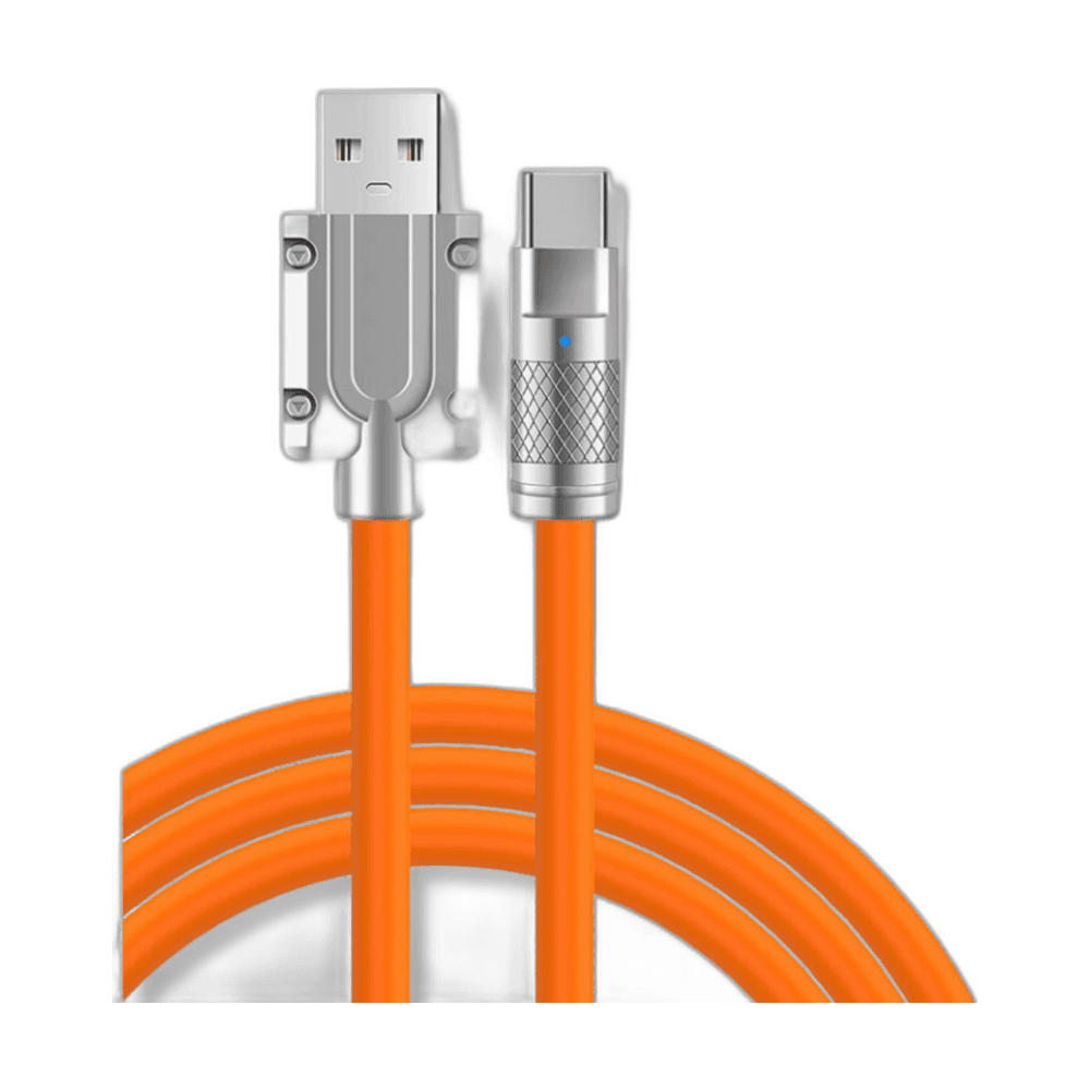 كابل شحن جوال برتقالي سريع - Type-C