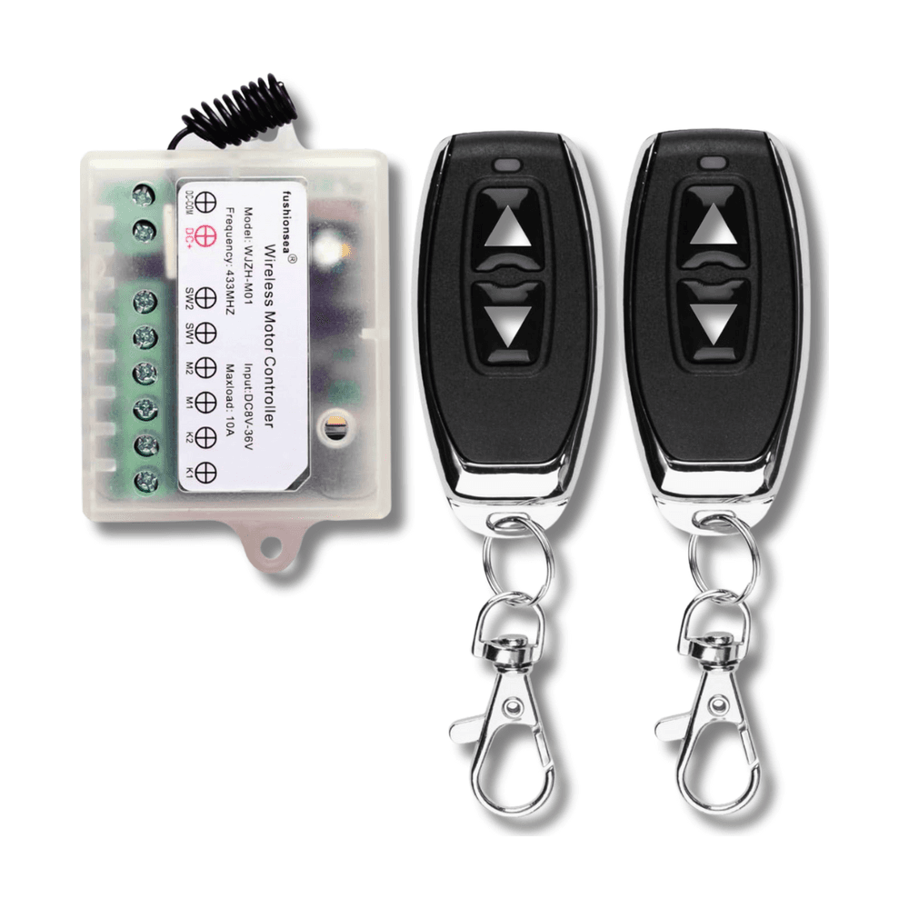 لوحة مفتاح تحكم ماتور DC 8V-36V | 10A | مع ريموتين
