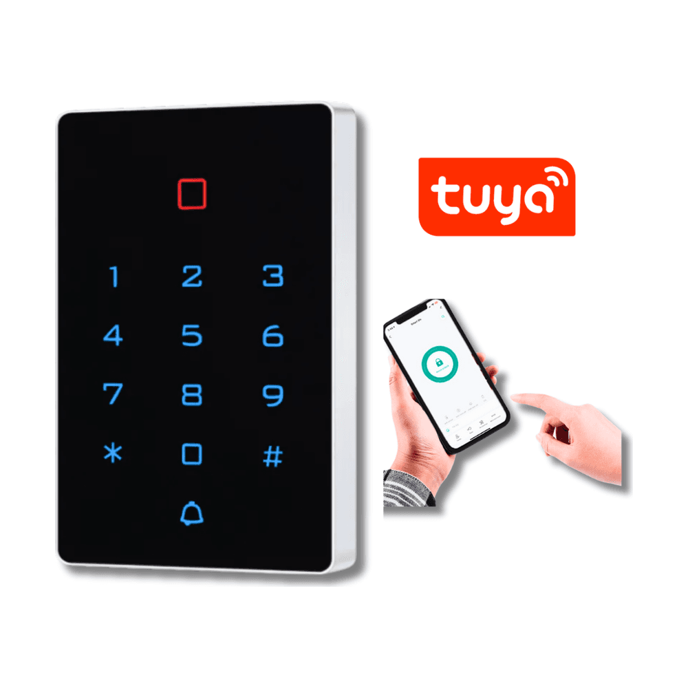 لوحة قفل باب ذكية WiFi ضد الماء مع تطبيق Tuya
