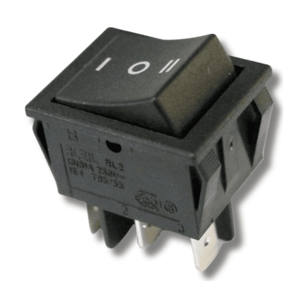مفتاح روكر عريض 3 أرجل ON-OFF-ON – 16A / 250V