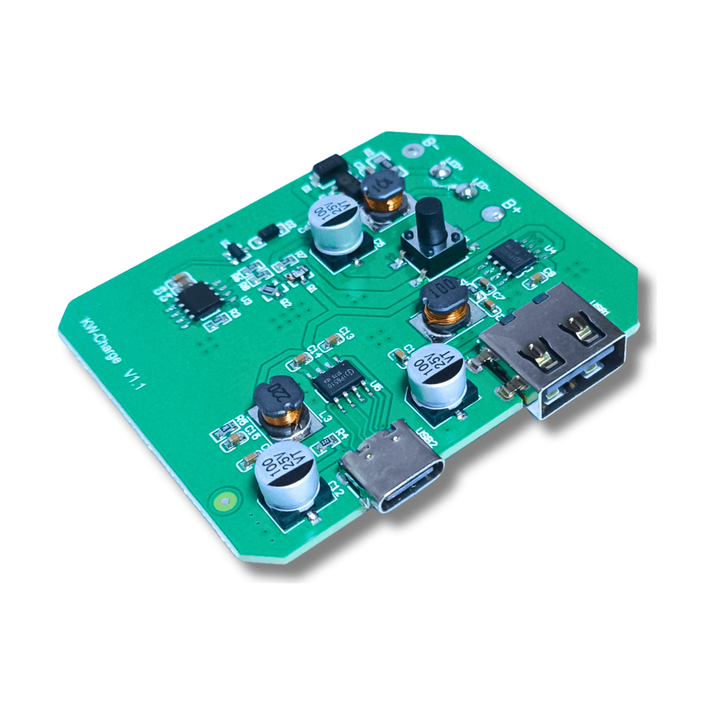 لوحة نظام طوارئ 12V-24V مع مخرج شحن سريع | XW-Charge V1.1