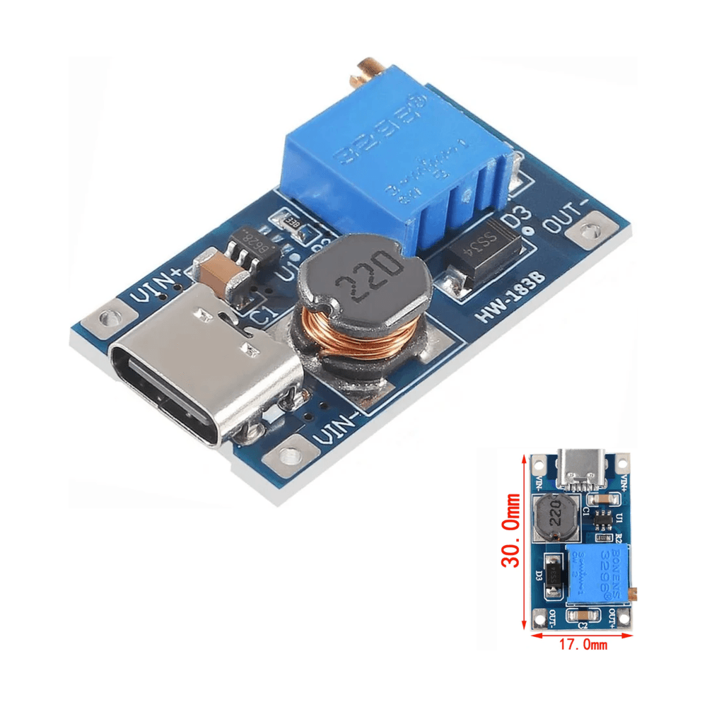 وحدة رفع الجهد  USB MT3608 DC Step Up