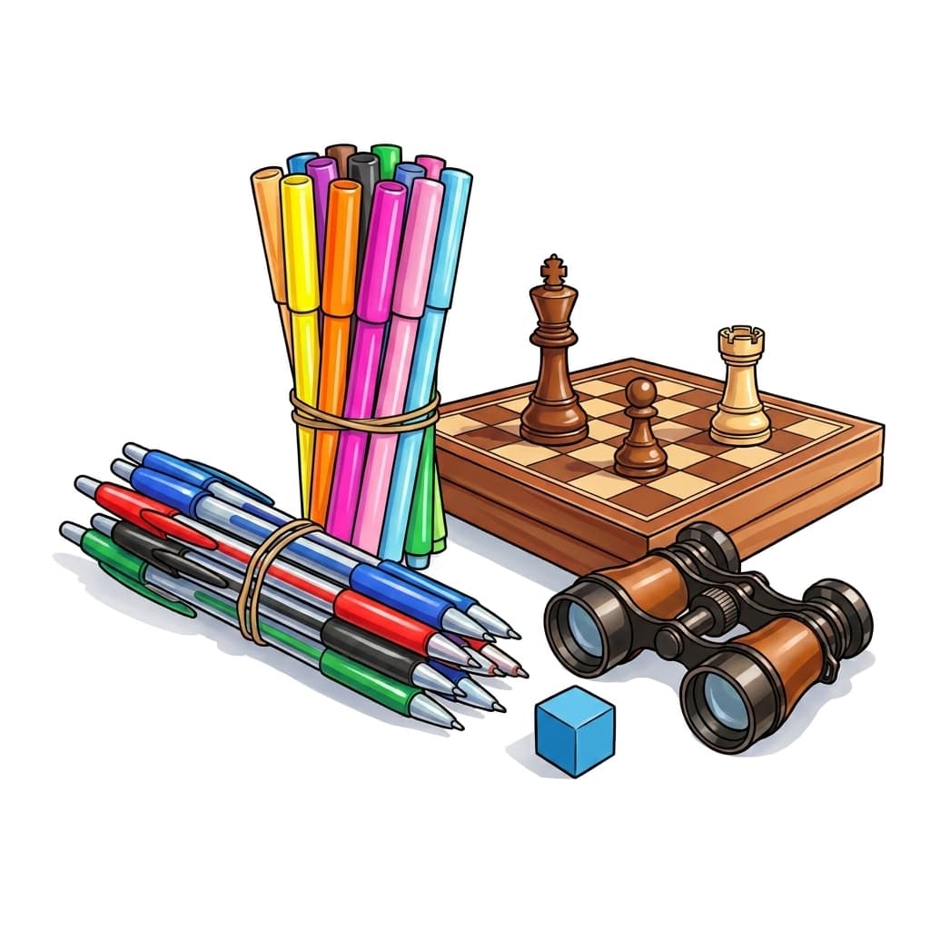  قرطاسية واكسسوارات وتسلية